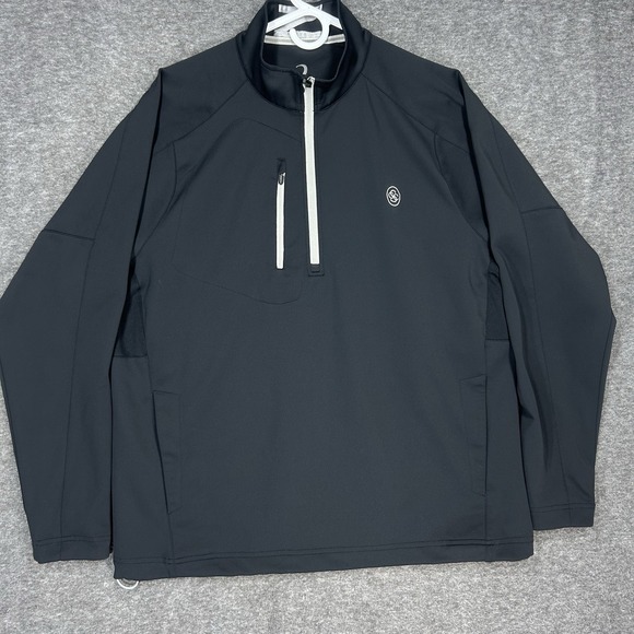 Veste De Golf Zero Restriction Tour Series 1/4 Zip Manches Courtes - Homme Taille L - Bleu